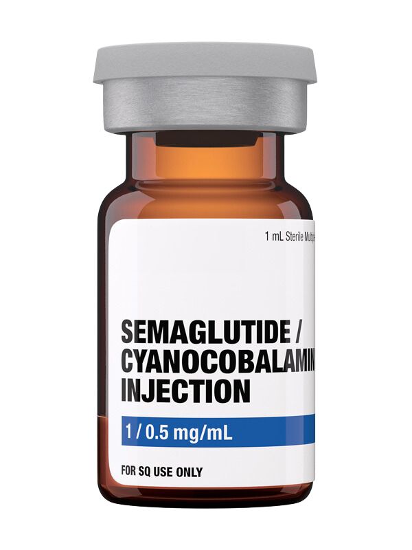 bottle of compounded semaglutide